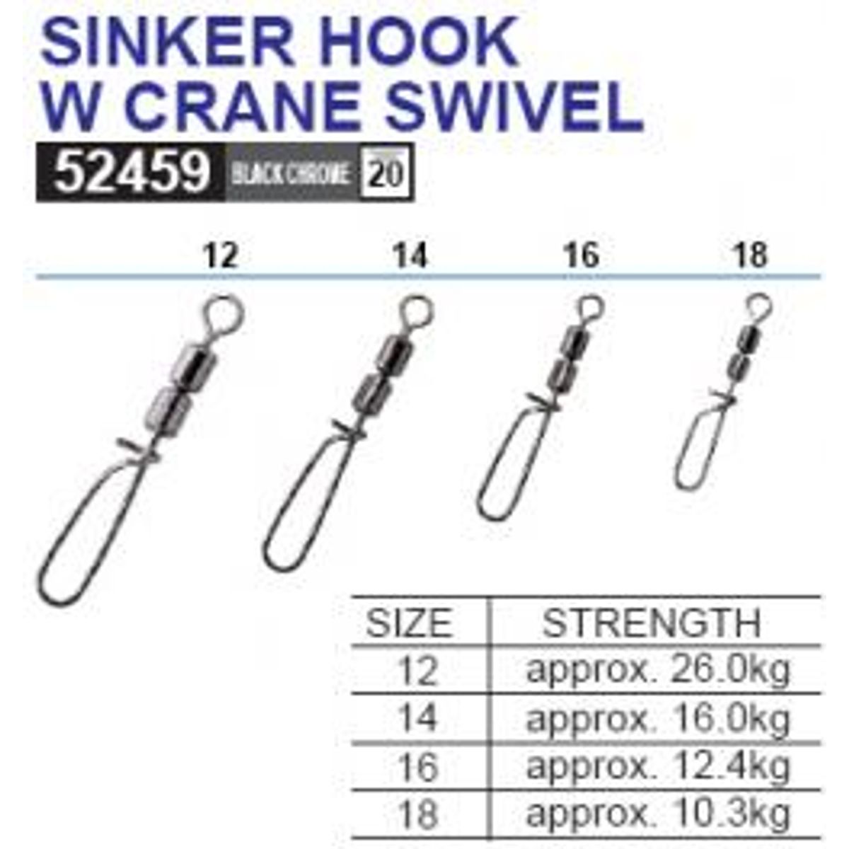 Owner Sinker hook crane 16