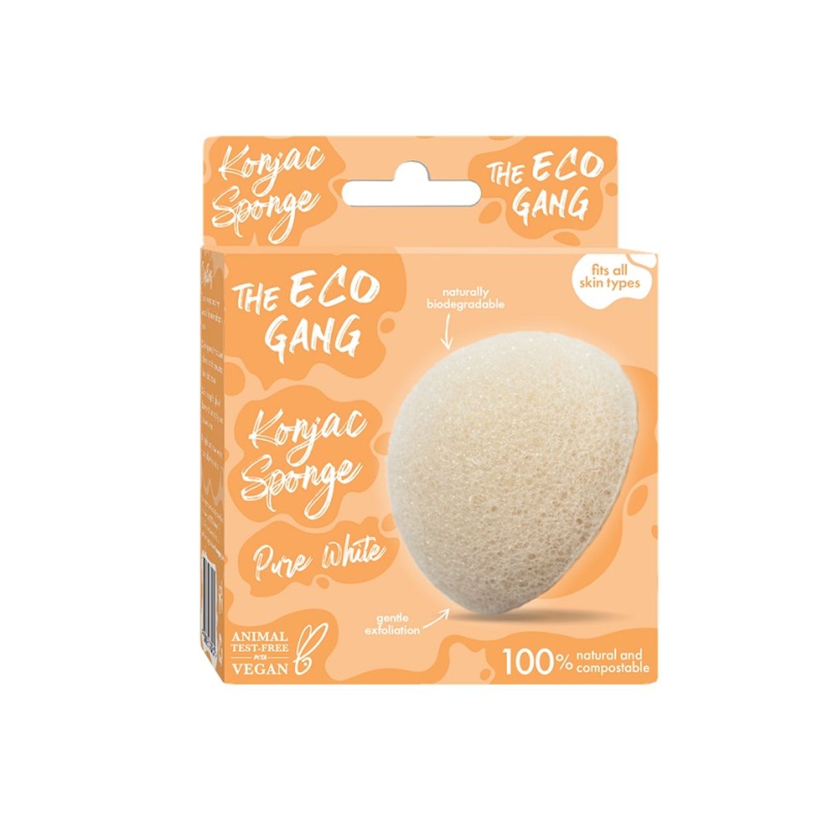 THE ECO GANG - Konjac Sponge - pure white