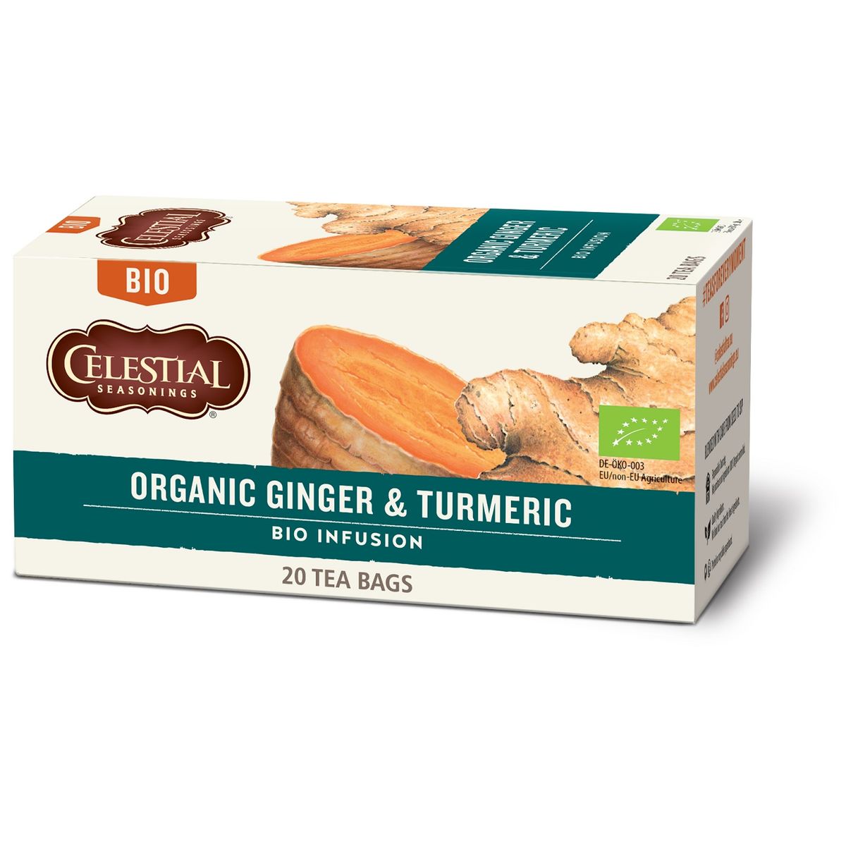 Celestial Seasonings® - Organic Ginger & Turmeric Tea