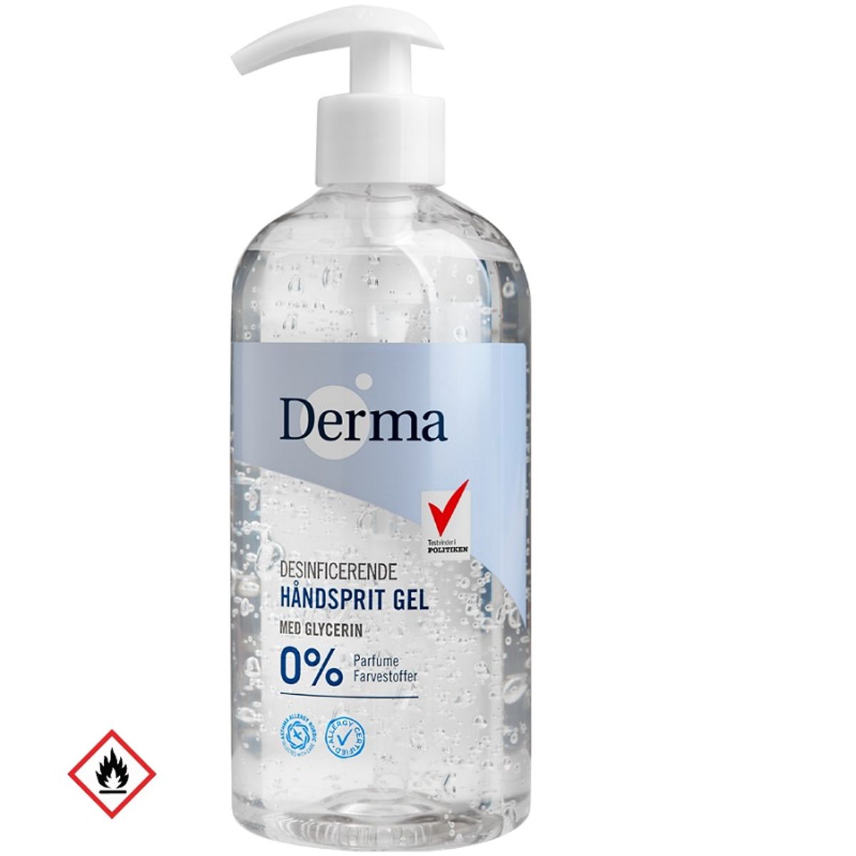 Derma - Håndsprit gel 70% 500ml