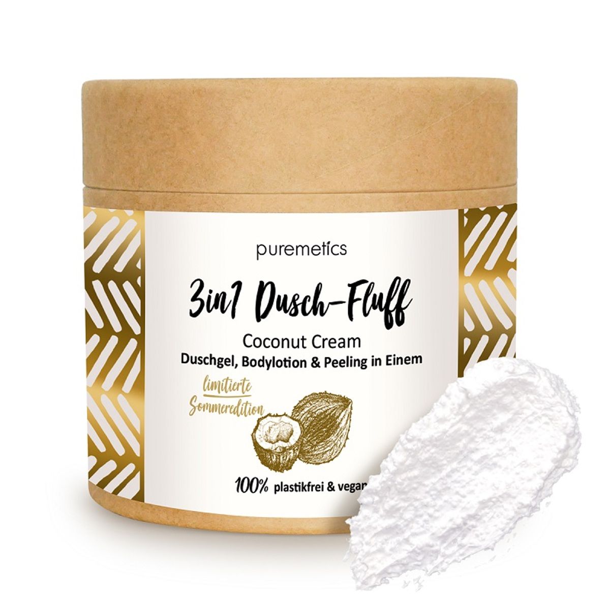 puremetics - 3in1 Dusch-Fluff - Coconut Dream