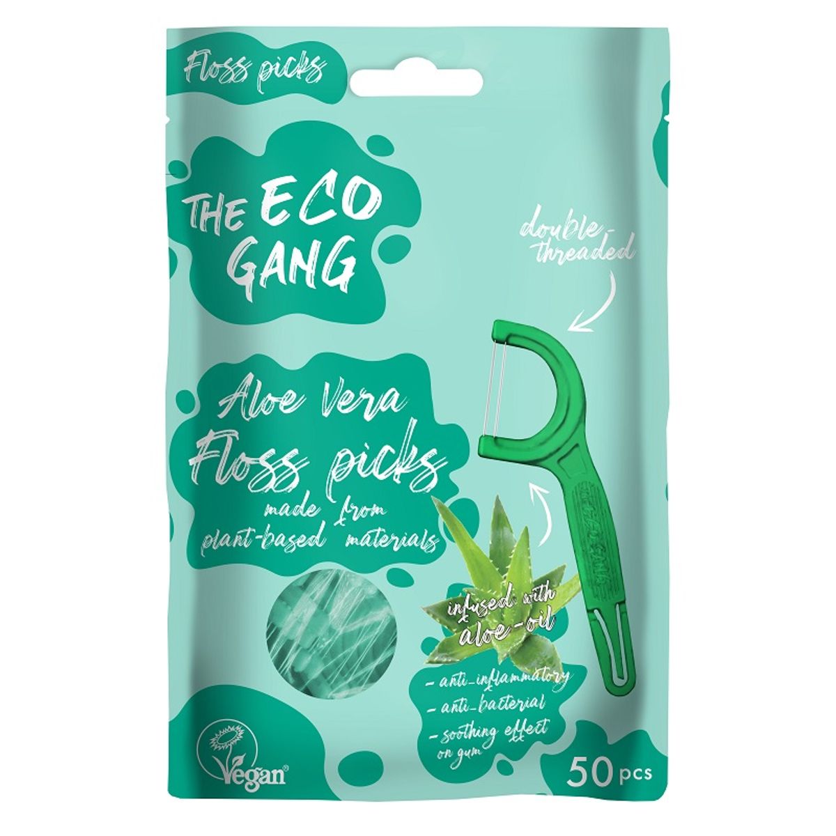 THE ECO GANG - Tandtrådsbøjler dobbeltstrenget med Aloe Vera