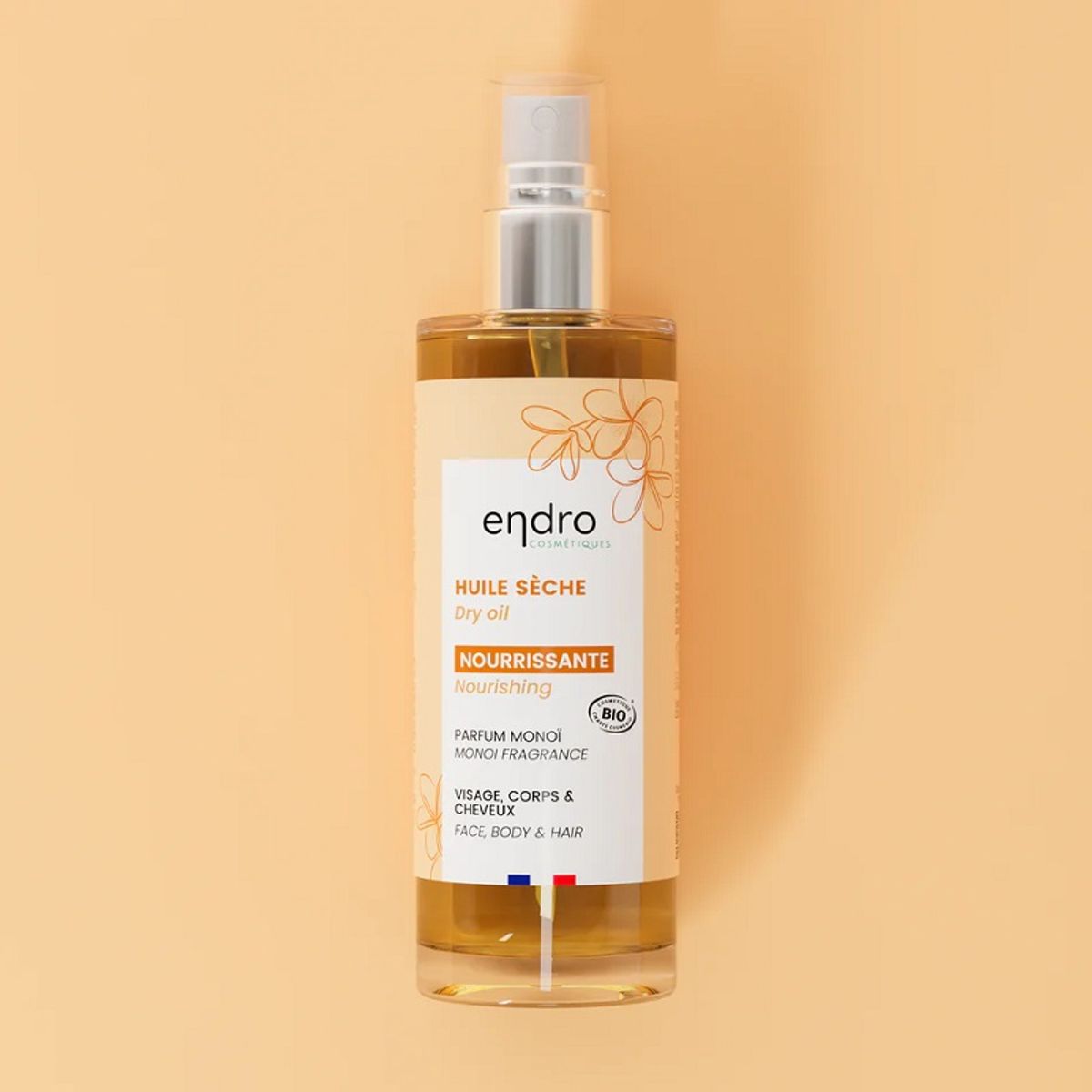 endro cosmètiques - 3-in-1 bio dry oil - Monoï