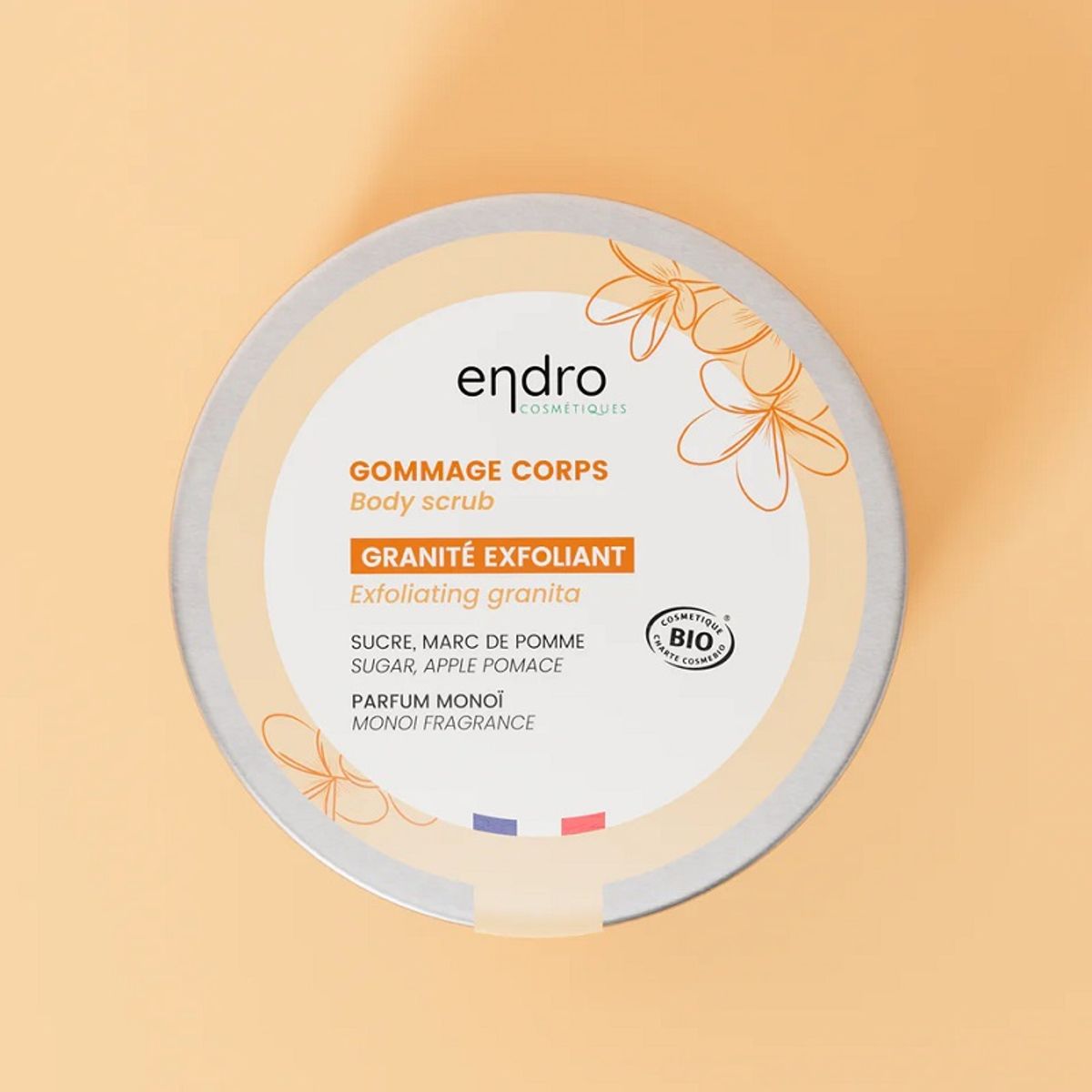 endro cosmètiques - Bio Sugar Body Scrub - Monoï