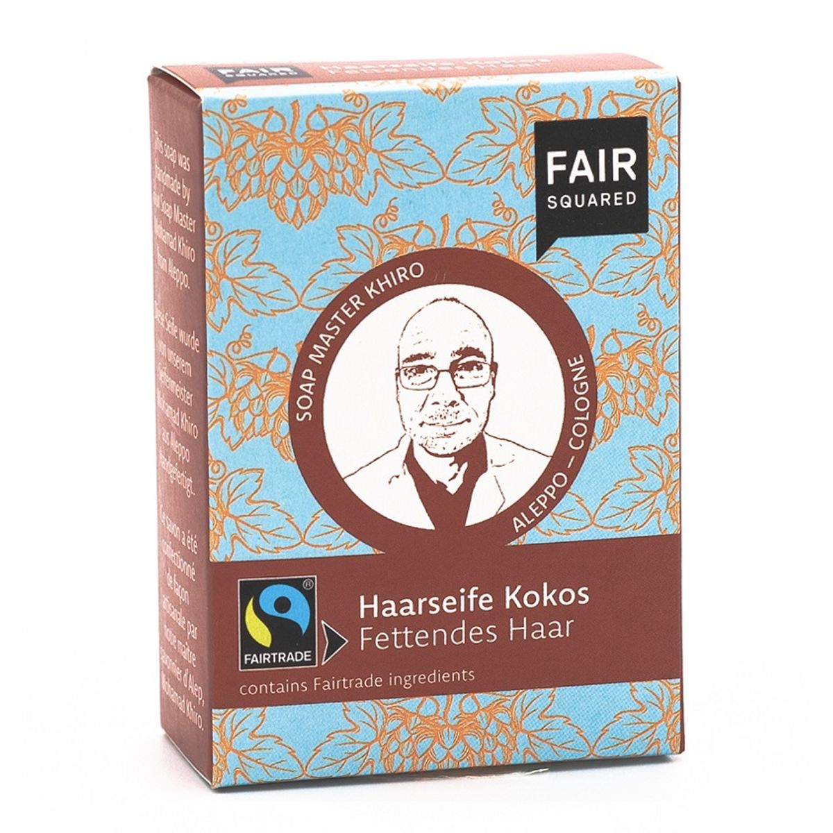 FAIR SQUARED - Økologisk Kokos Shampoobar UNO - Fedtet Hår