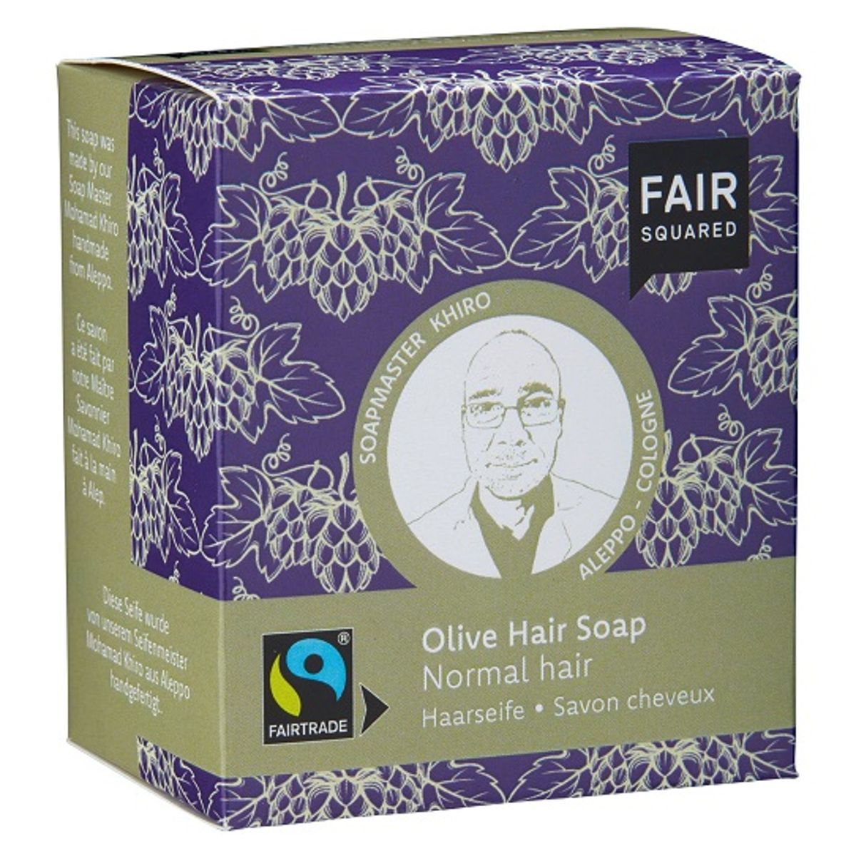 FAIR SQUARED - Økologisk Oliven Shampoobar til Normalt Hår