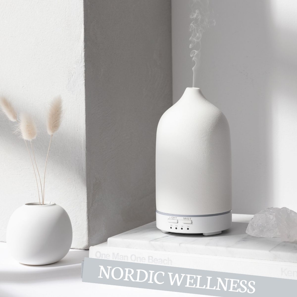 NORDIC WELLNESS - Keramisk aroma diffuser - White