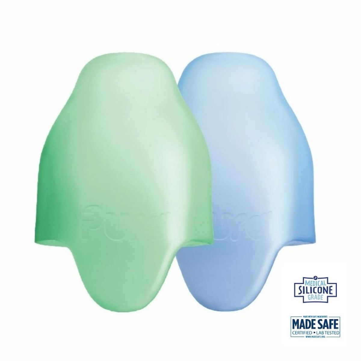 Pura® Kiki - Baby Sutteflaske Silikone Cover - baby blue & green