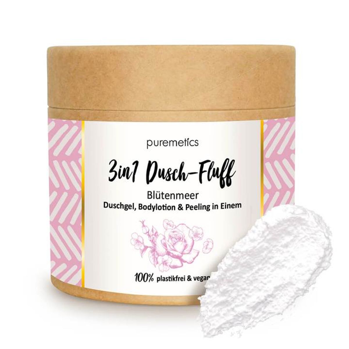 puremetics - 3in1 Dusch-Fluff - Blomsterduft