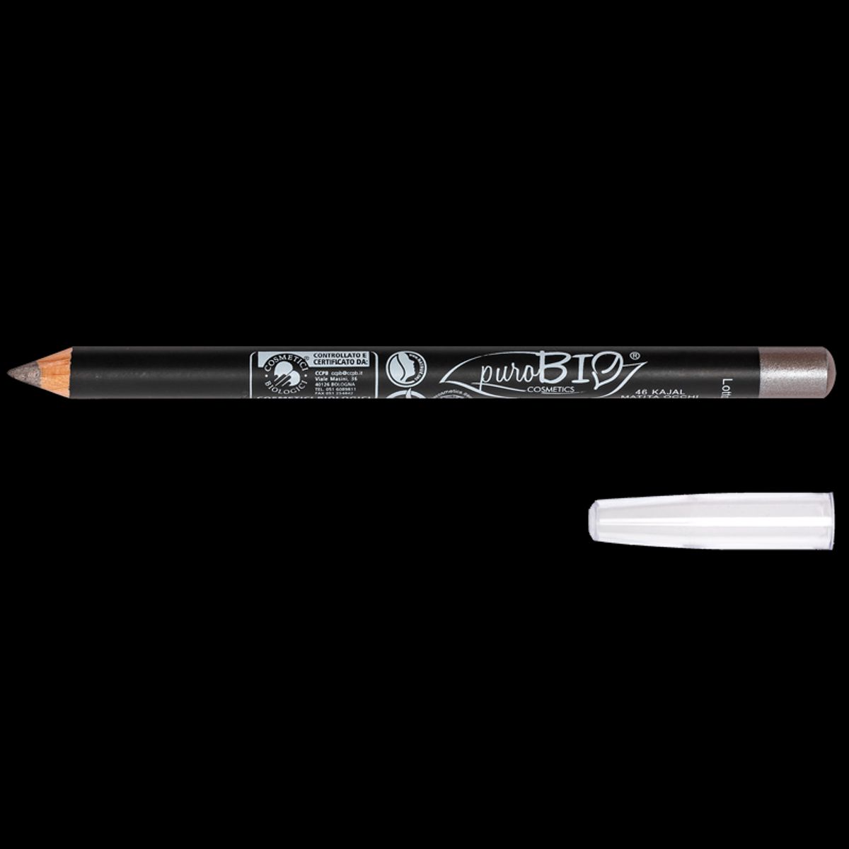 puroBIO Cosmetics - Eyeliner metallic gråbrun 046