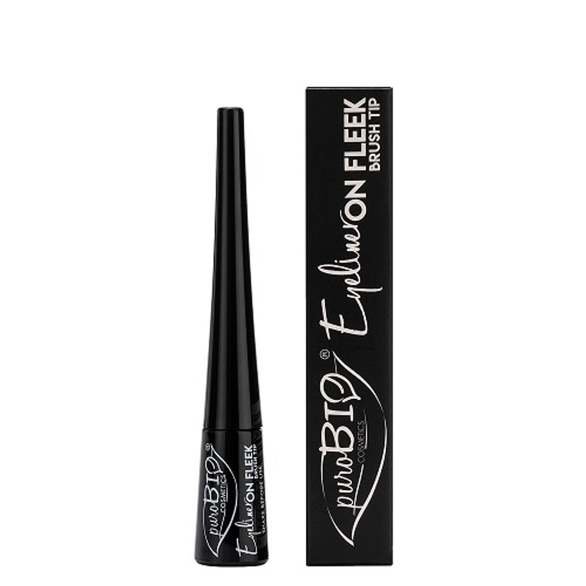 puroBIO Cosmetics - Flydende Eyeliner med brush tip - sort