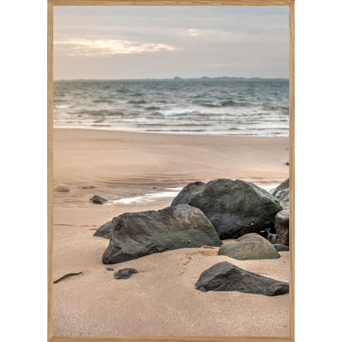 HJERTING STRAND - NATURPLAKAT A4 ( 21 x 29,7cm) - BOLIGEN > NATURPLAKATER - Living Nature