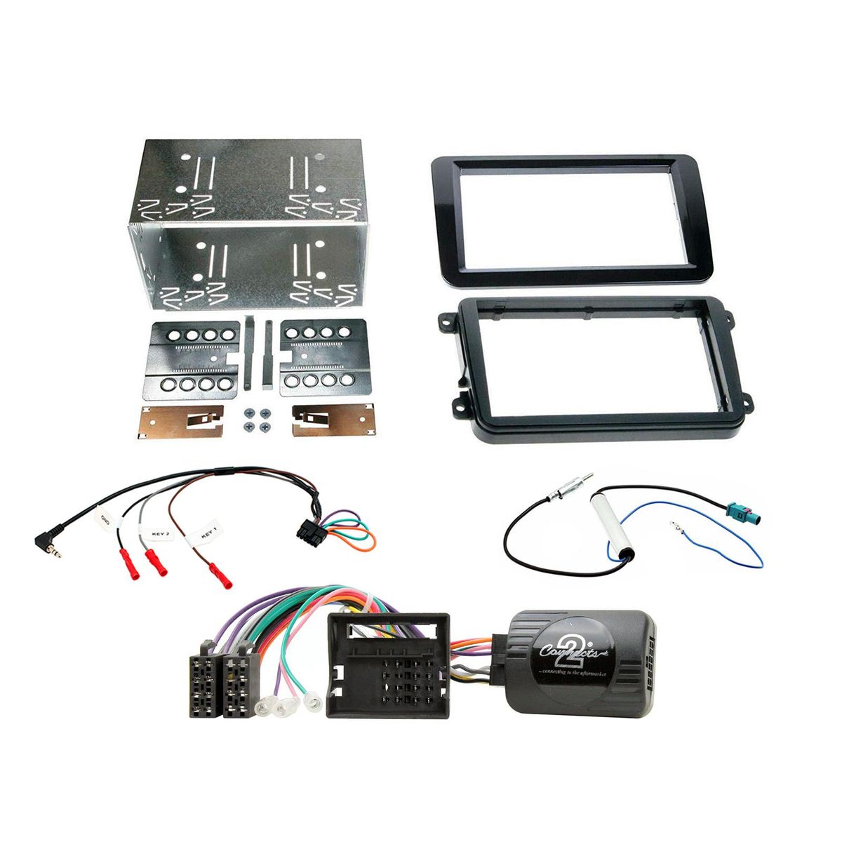 2-DIN kit til Skoda Fabia 07-14