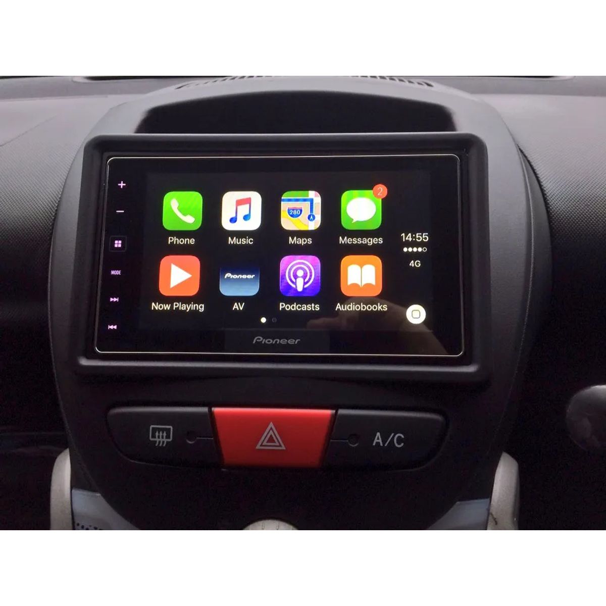 Trådløs Carplay i Peugeot 107 (2004-2014)