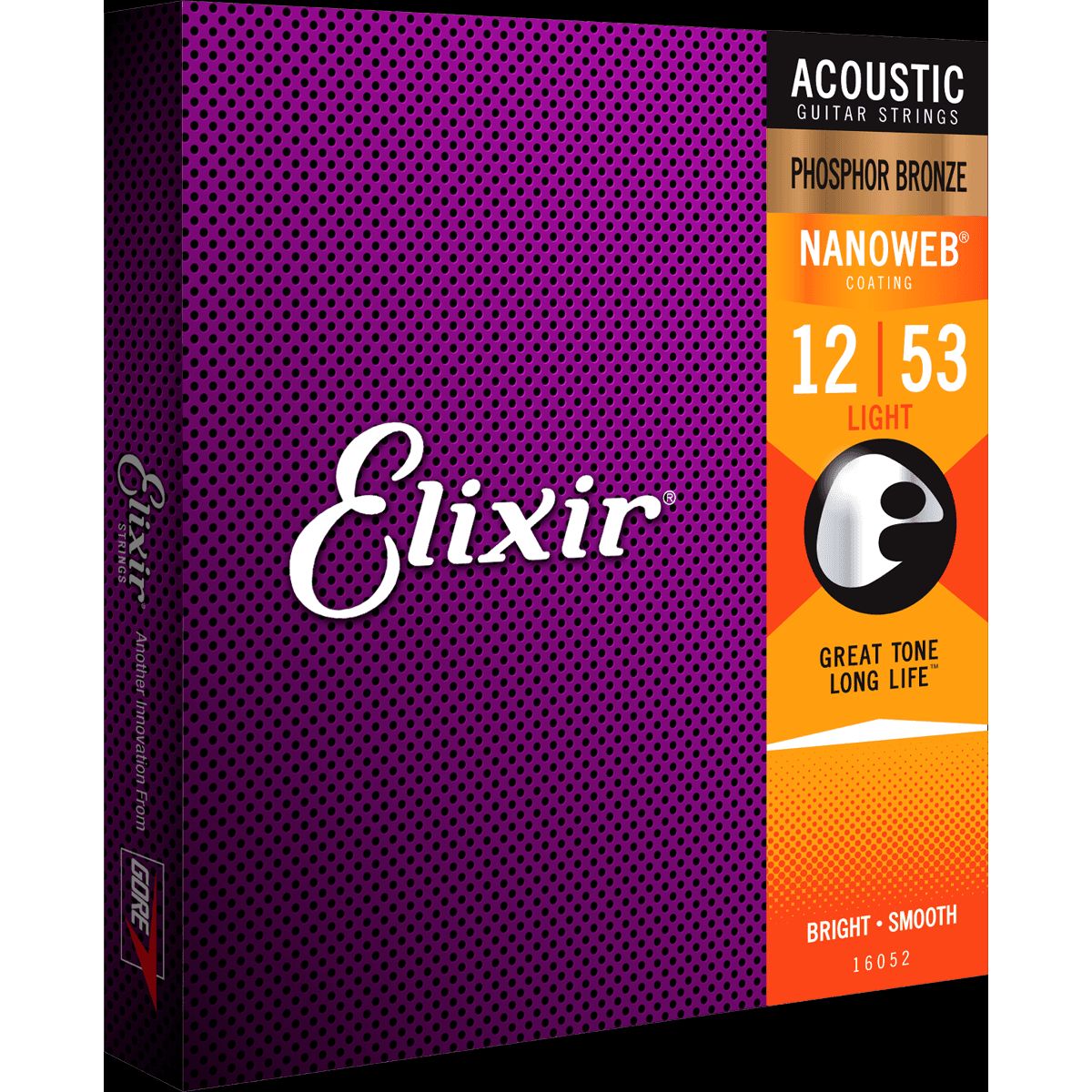 Elixir Nanoweb Phosphor Bronze Guitarstrenge (Light, 12-53)