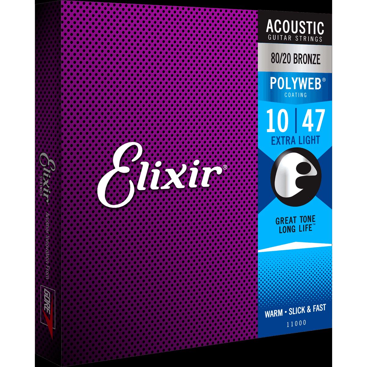 Elixir Polyweb Bronze 80/20 Guitarstrenge (Extra Light, 10-47)