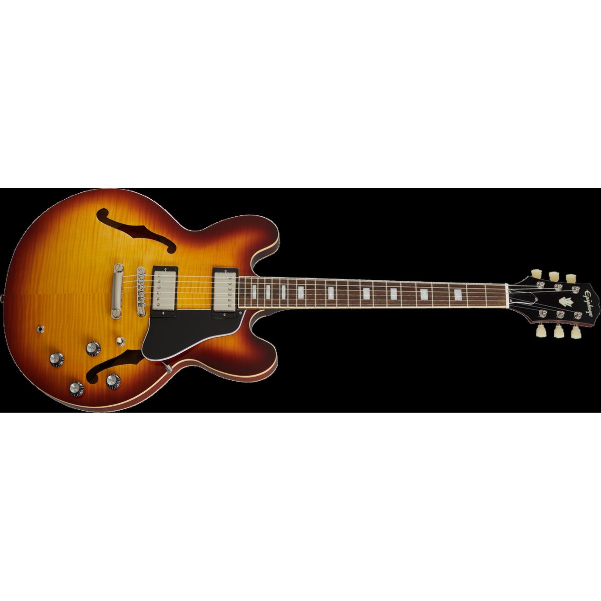 Epiphone ES-335 Figured El-guitar (Raspberry Tea Burst)