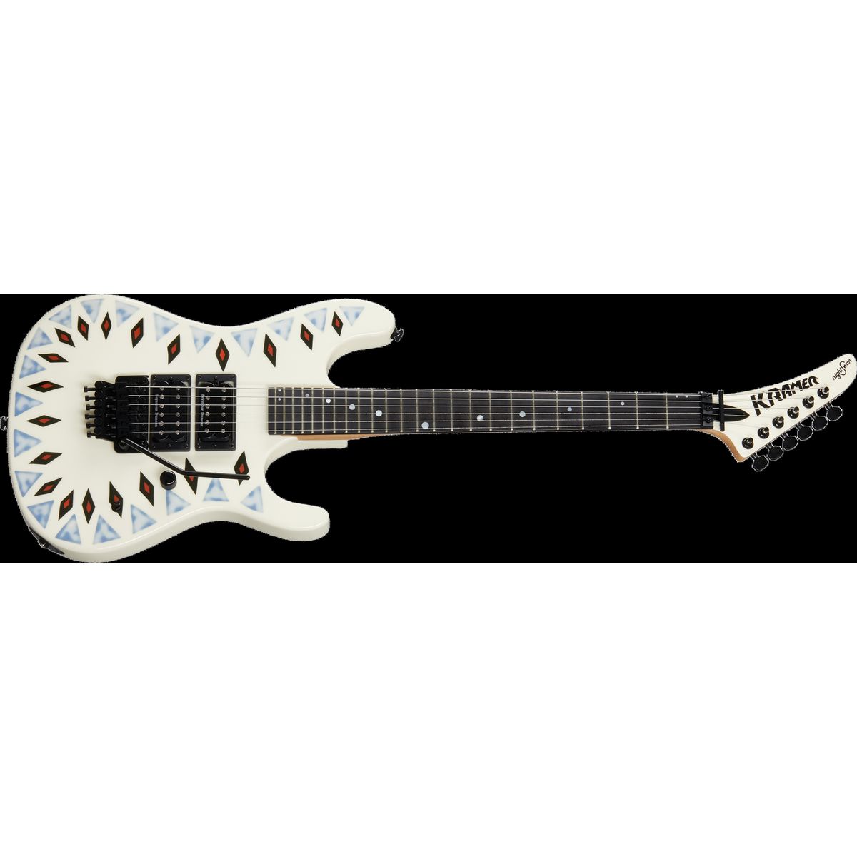 Kramer Guitars NightSwan El-guitar (Vintage White Aztec Graphic)