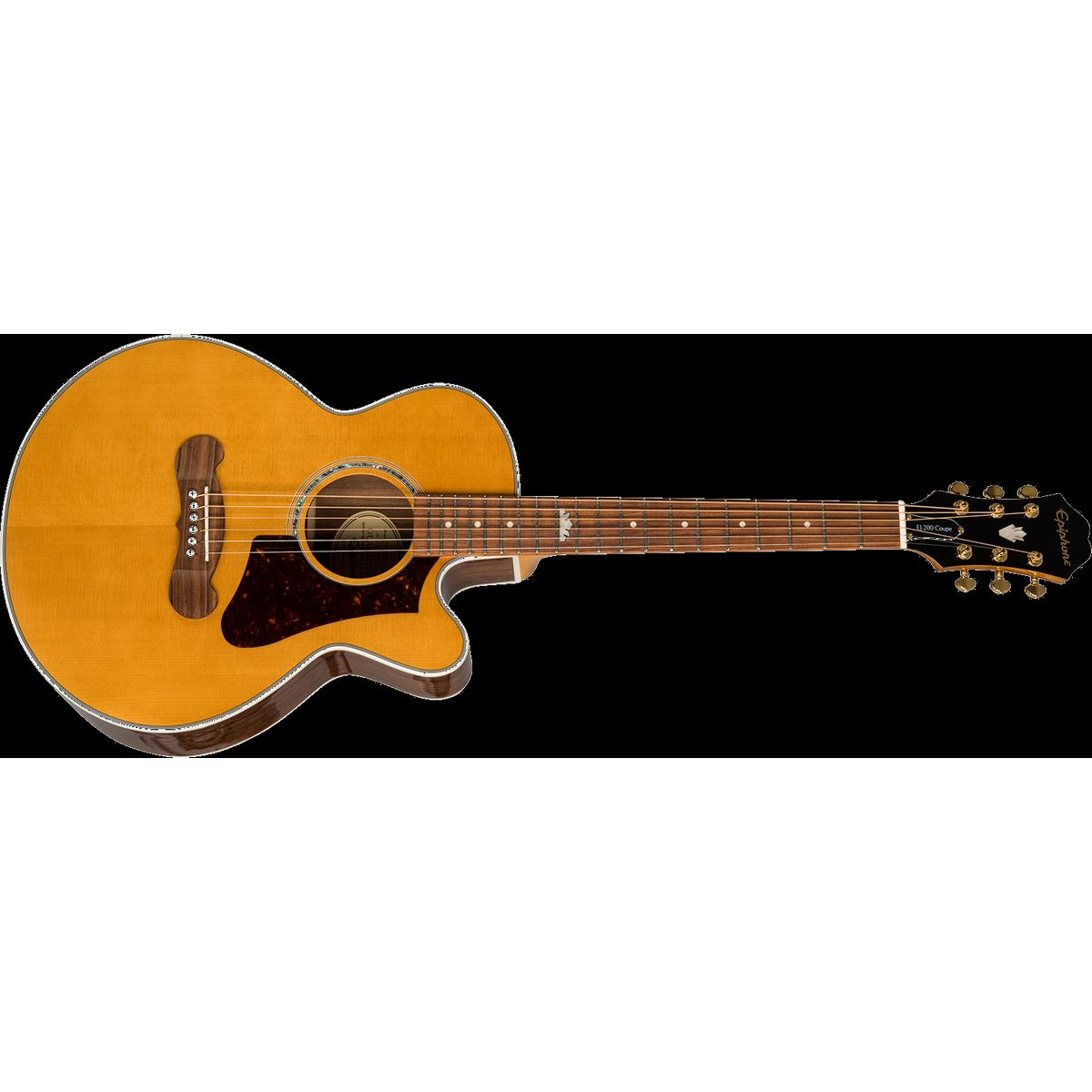 Epiphone EJ-200SCE Coupe Western Guitar (Vintage Natural)