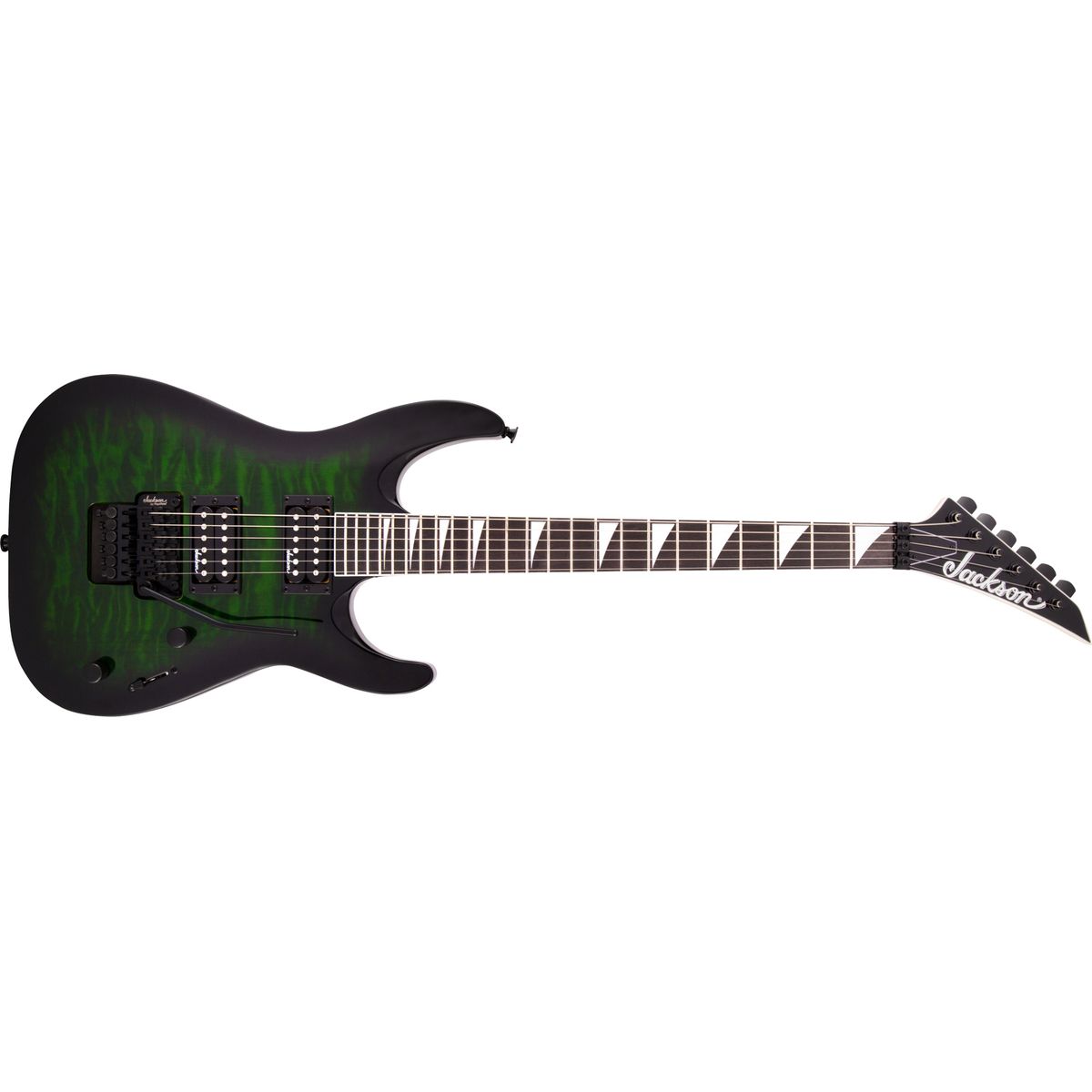 Jackson Dinky JS32Q DKA El-guitar (Transparent Green Burst)