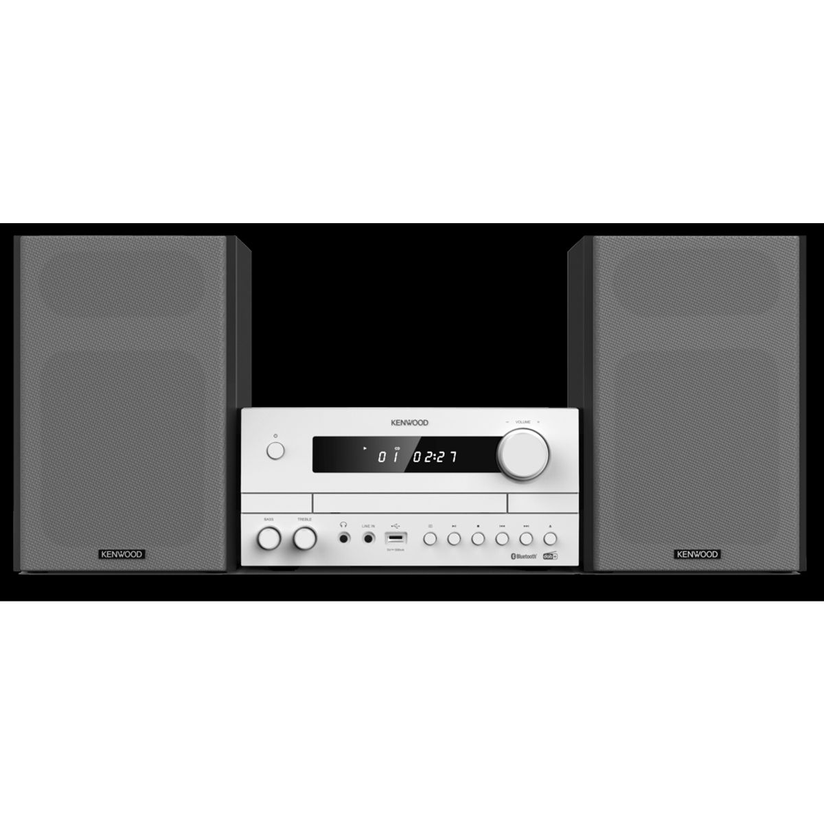 Kenwood M-822DAB Minianlæg m. Bluetooth og DAB+ (Hvid)