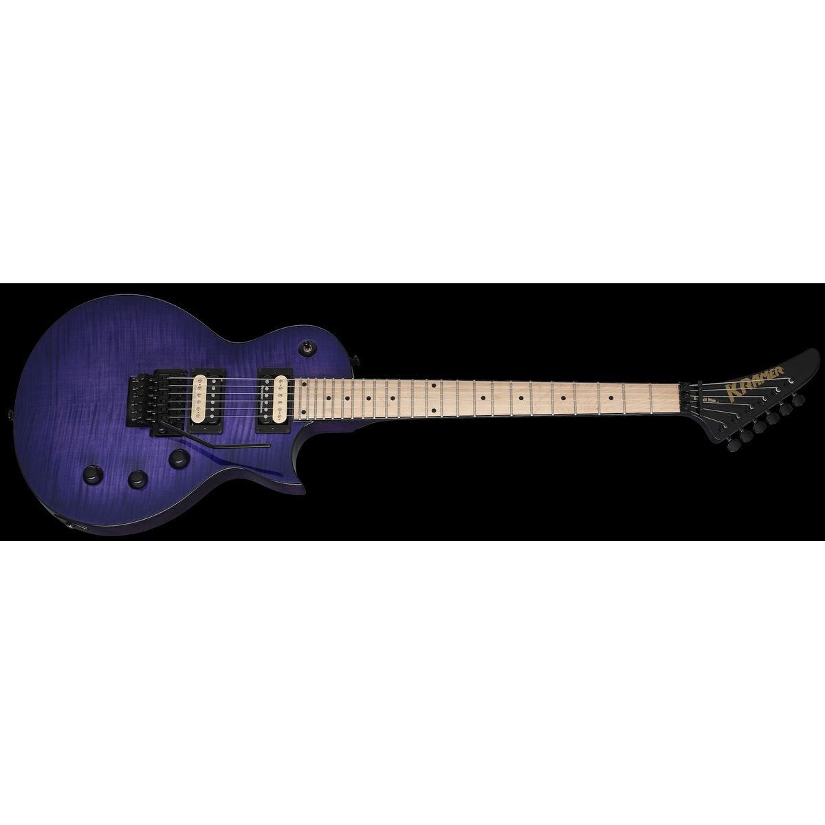 Kramer Assault Plus Reverse Headstock (Transparent Purple Burst)