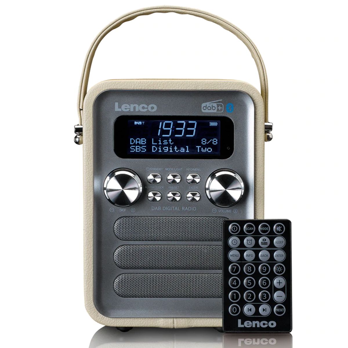 Lenco PDR-051 DAB+ Radio (Taupe/Sølv)