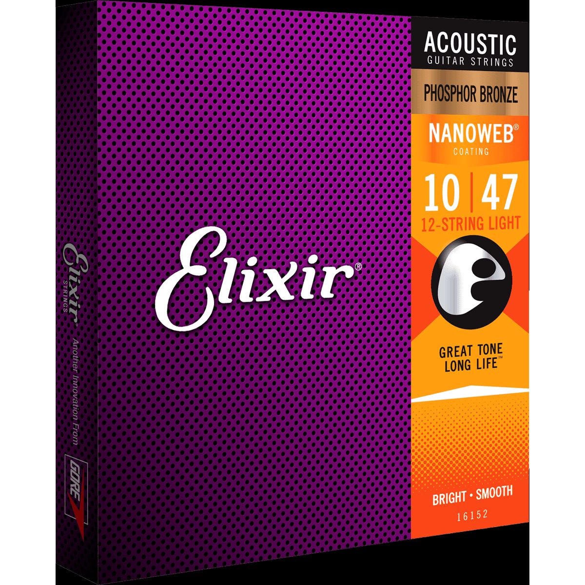 Elixir Nanoweb Phosphor Bronze Guitarstrenge (12-String, 10-47)