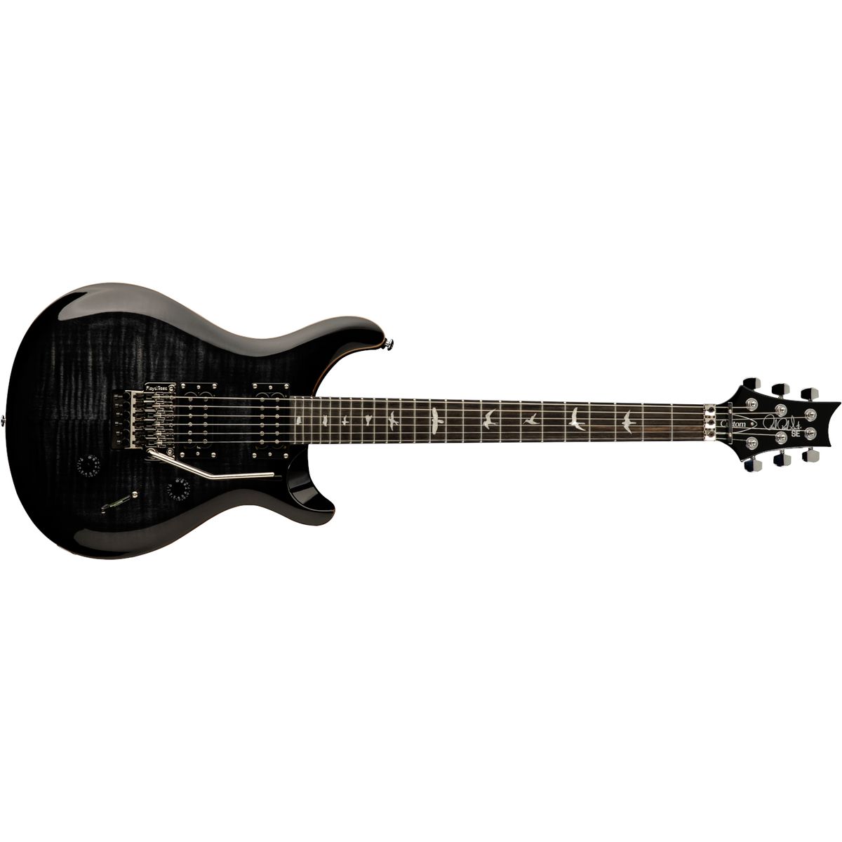 PRS SE Custom 24 Floyd Rose El-guitar (Charcoal Burst)