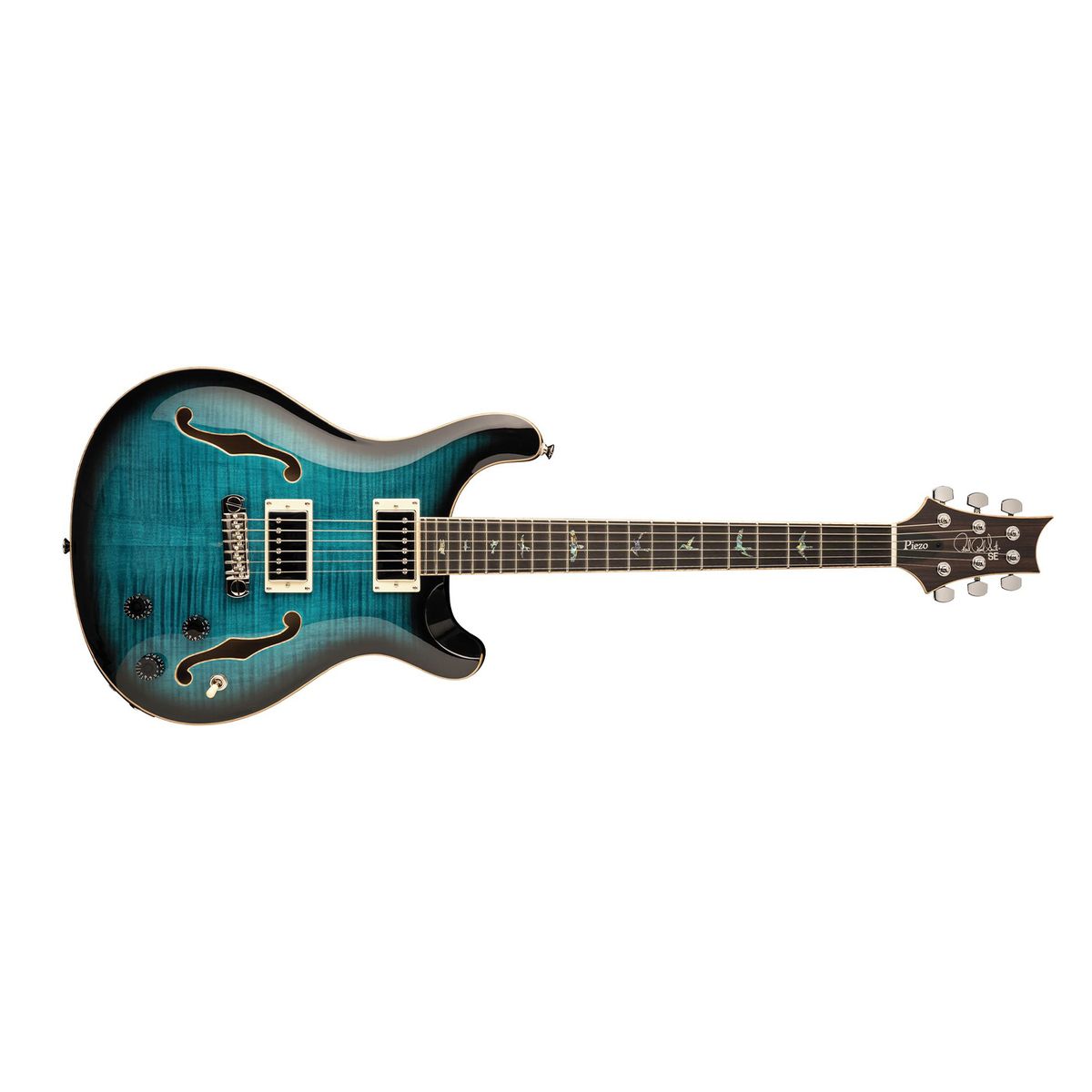 PRS SE Hollowbody II Piezo El-guitar (Blue Burst)