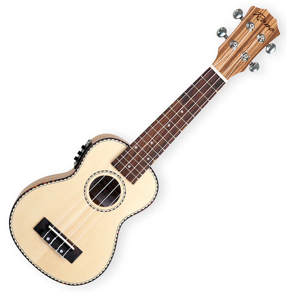 Reno RU210E Sopran Ukulele m. Pickup og Tuner (Natur)