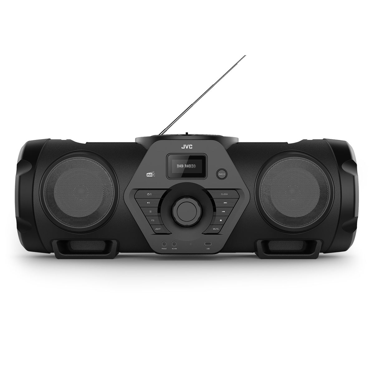 JVC RV-NB300DAB BoomBlaster m. Bluetooth og DAB+ inkl. Batteri