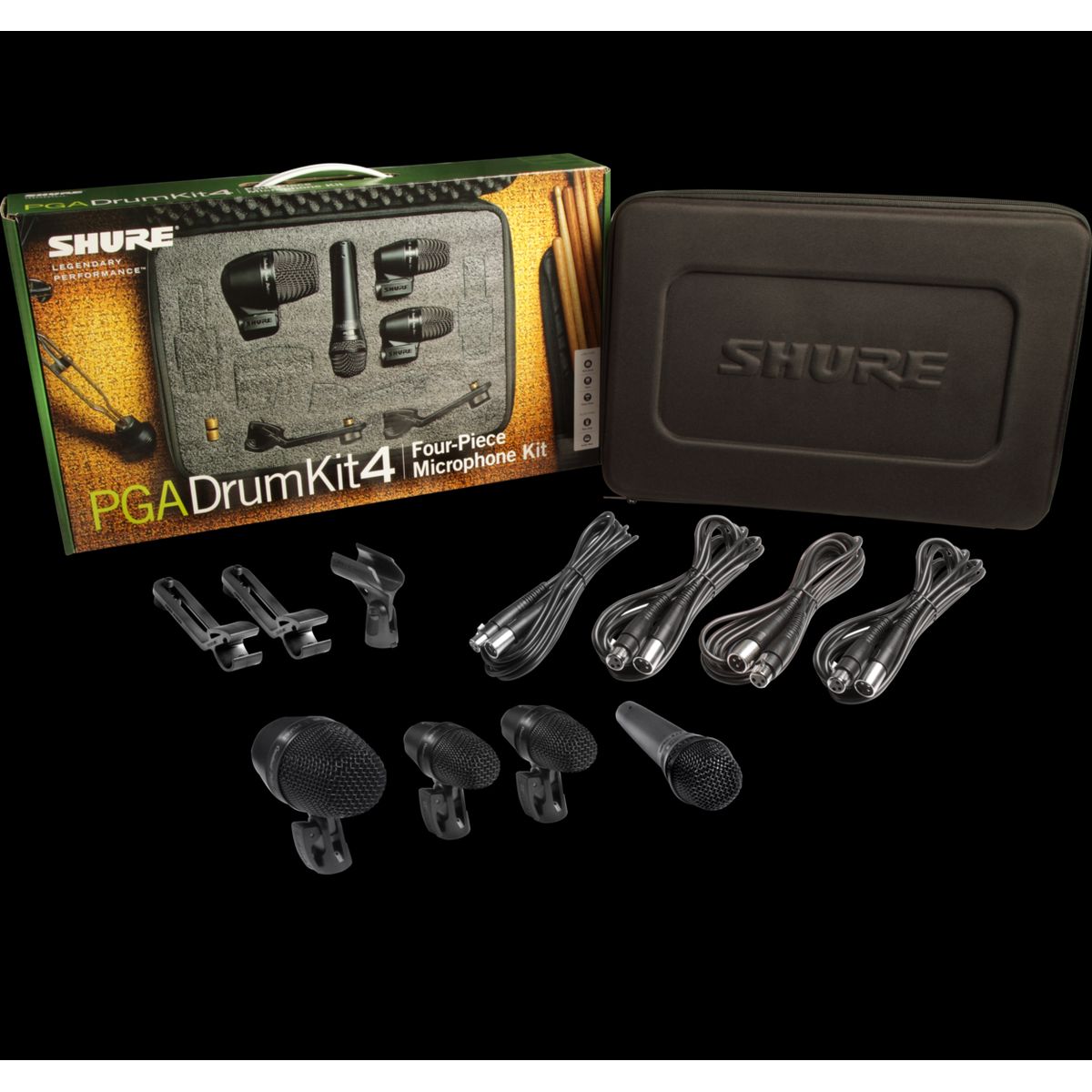 Shure PGA Drumkit 4 Tromme Mikrofonpakke