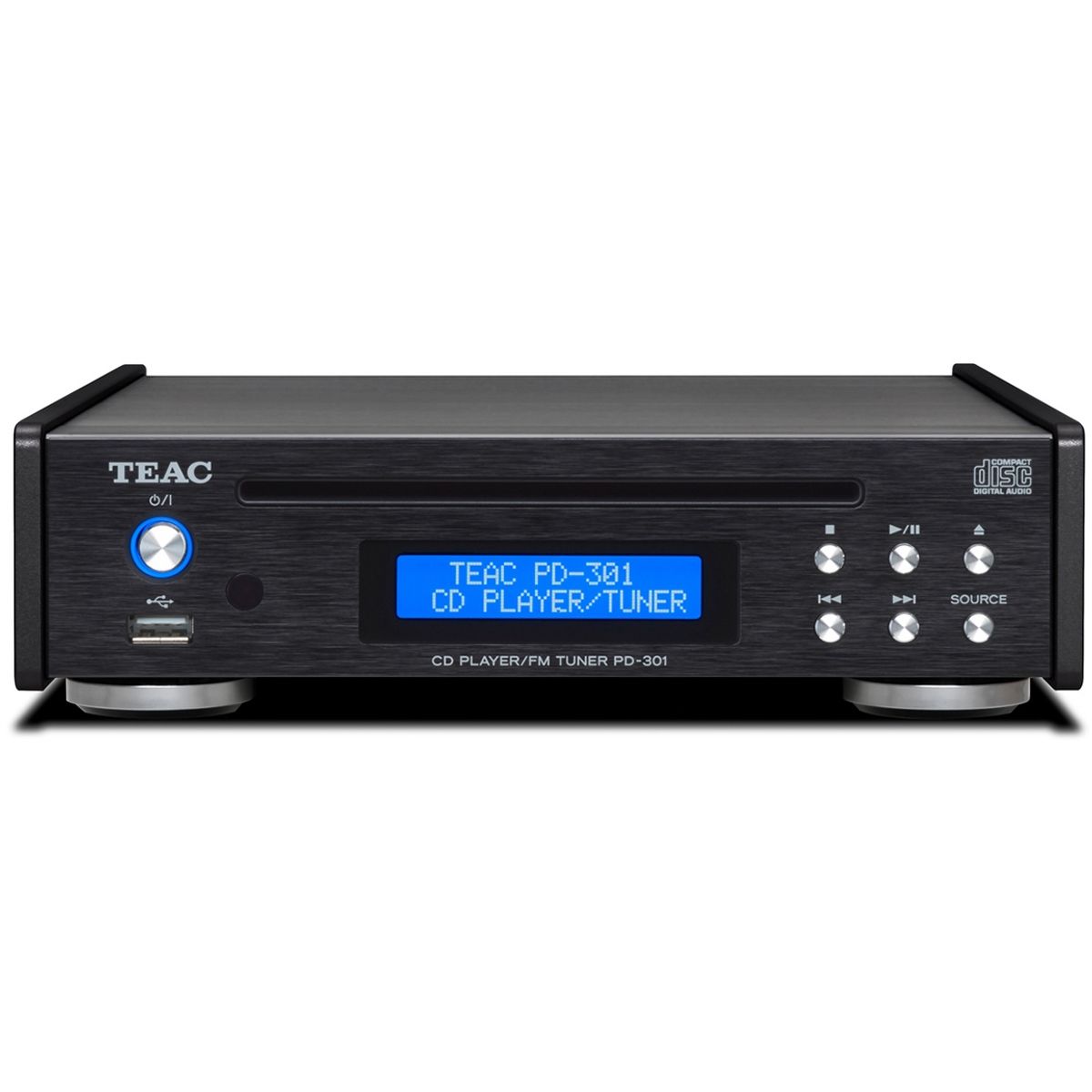 TEAC PD-301DAB-X/B, DAB+/FM og CD Afspiller (Sort)