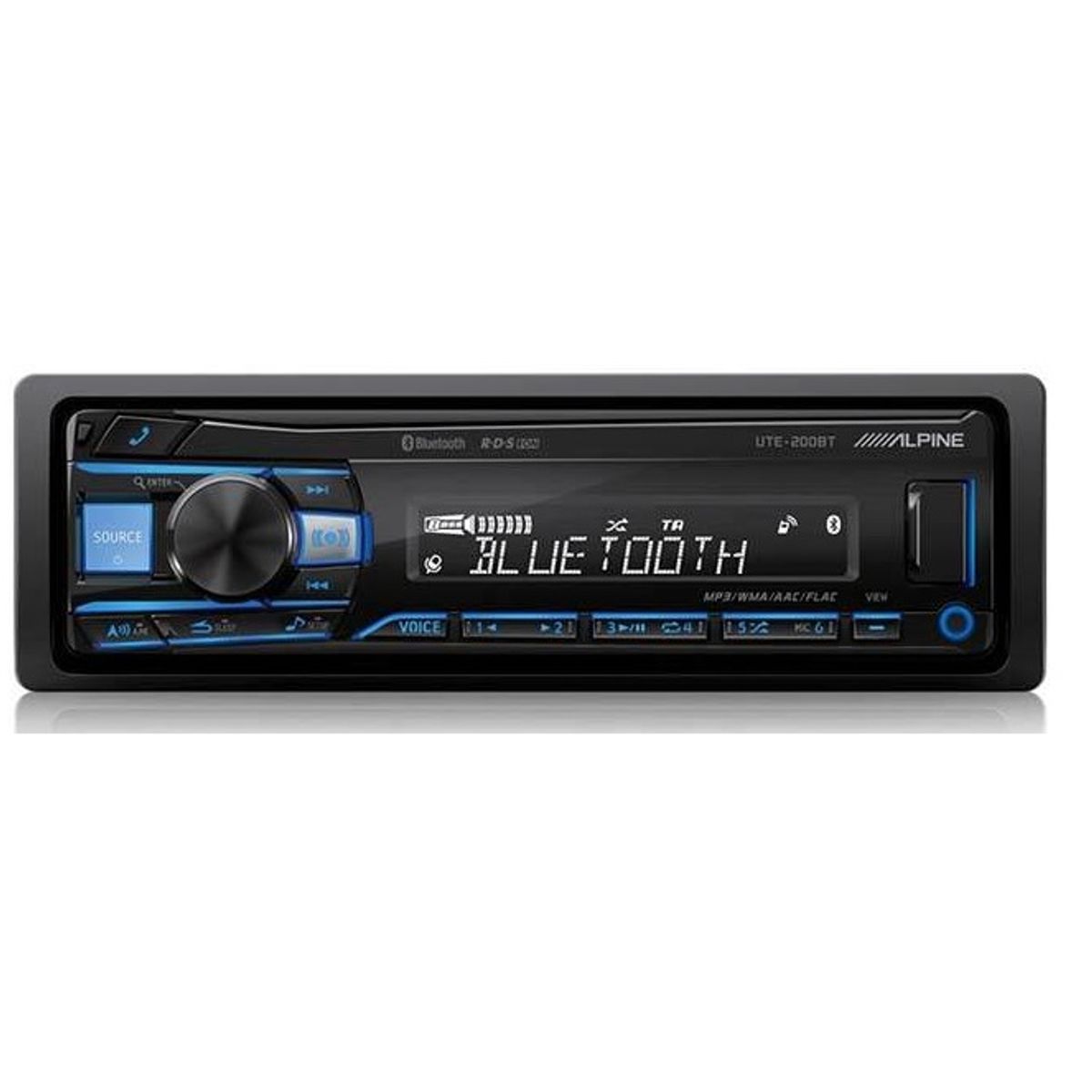 ALPINE UTE-200BT Bilradio m. Bluetooth og USB