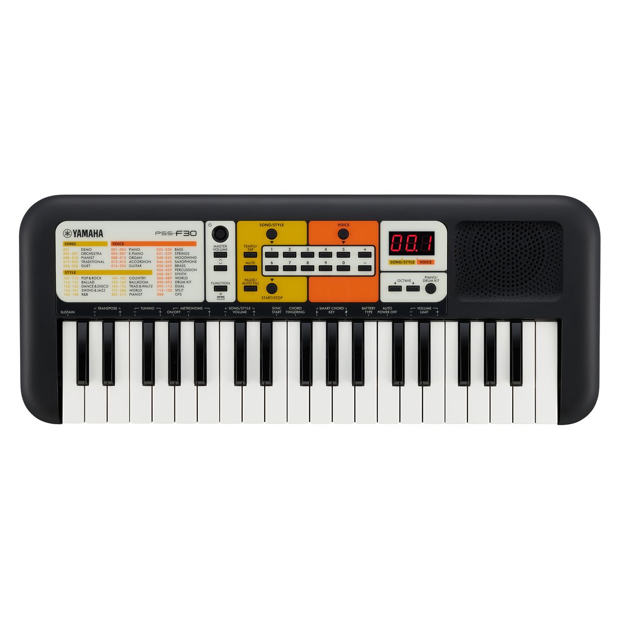 Yamaha PSS-F30 Børne Keyboard (Sort)