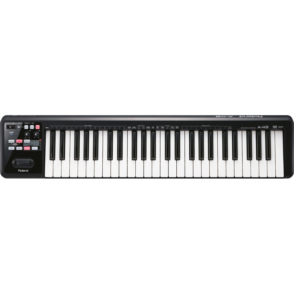 Roland A-49-BK MIDI-Keyboard (Sort)