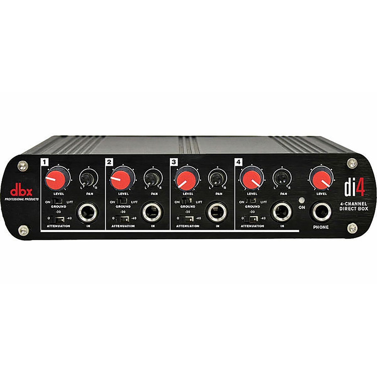 dbx DI4 4-kanals DI Box, Line Mixer