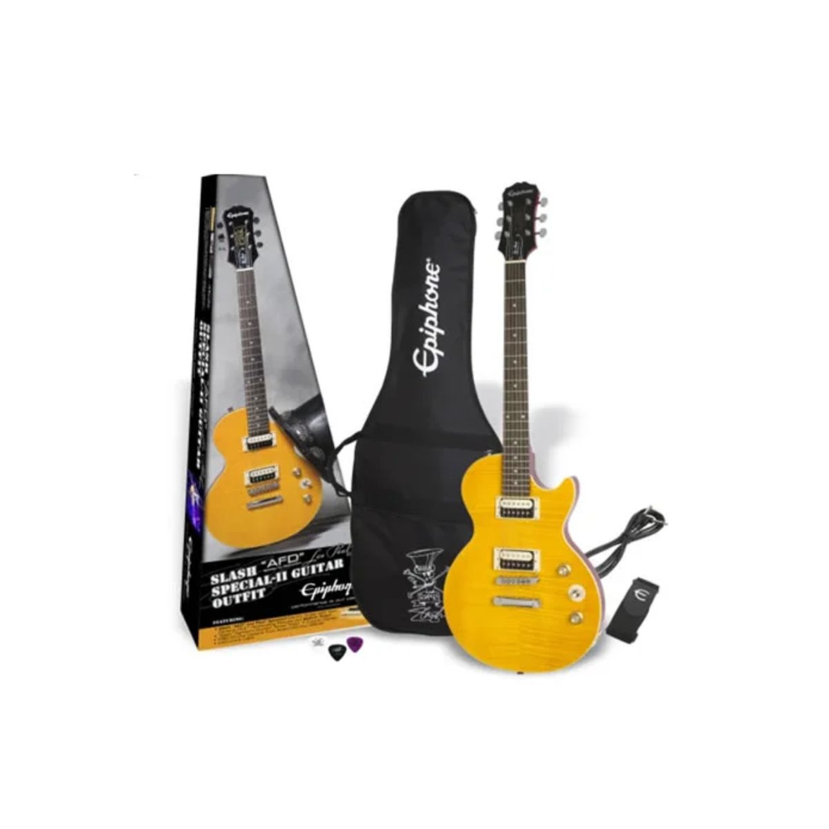 Epiphone Slash AFD LP Special-II El-guitar Pakke (Appetite Amber)