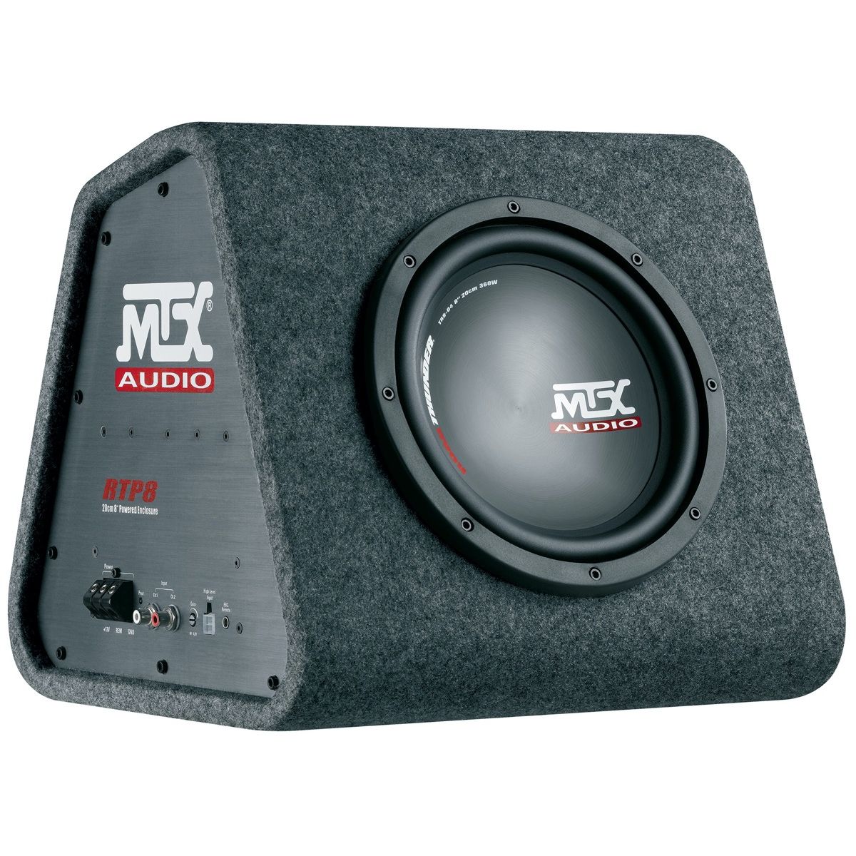 MTX RTP8 Aktiv Subwoofer m. Indbygget Klasse-D Forstærker (8")