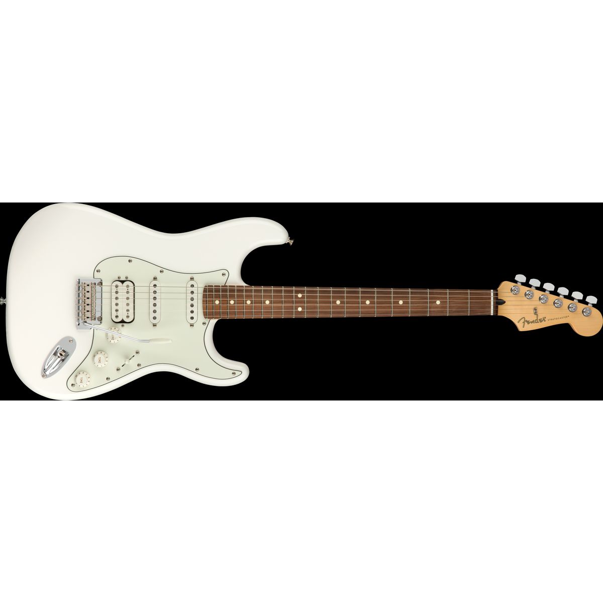 Fender Player Stratocaster El-guitar (Polar White)