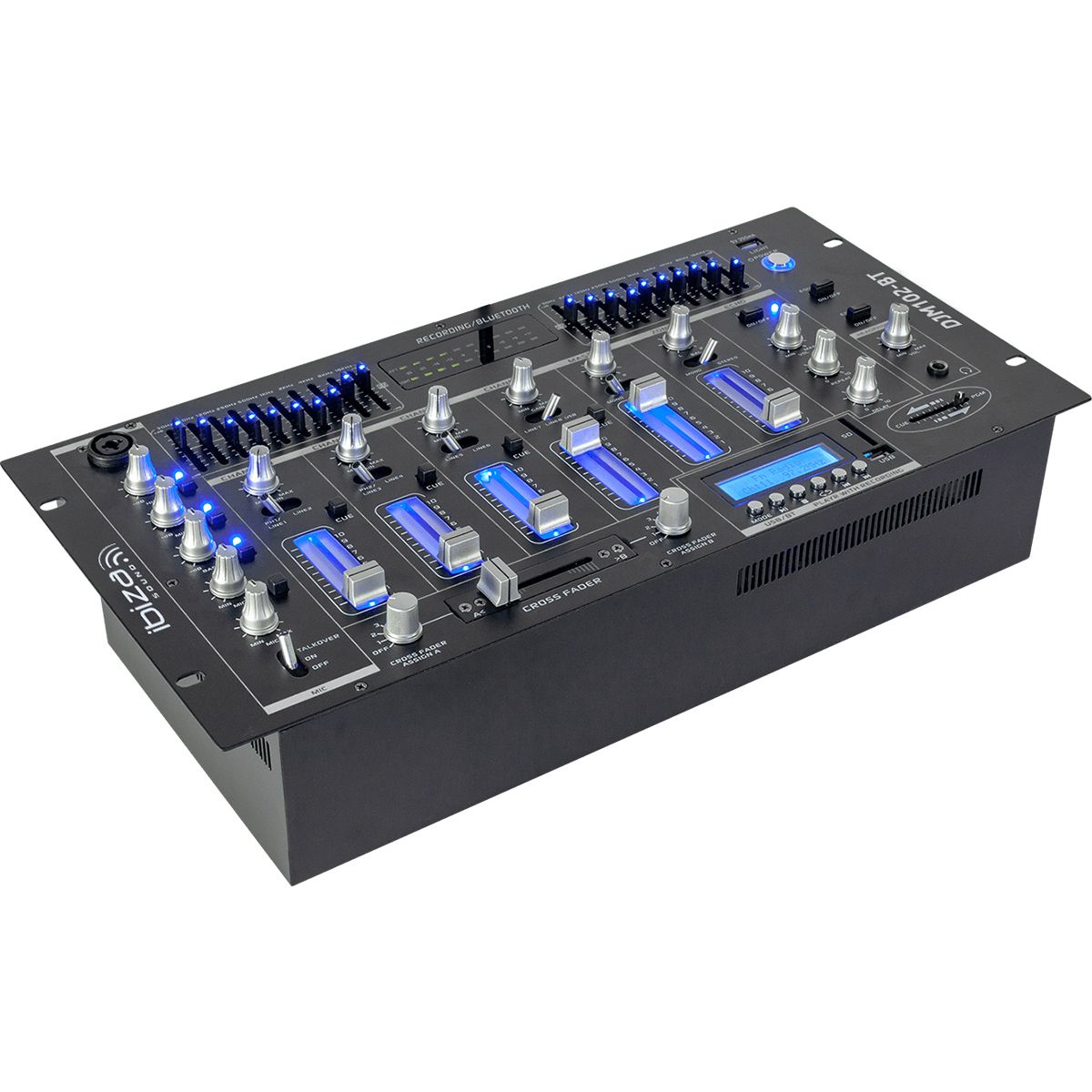 Ibiza 6-kanals Mixer/12 indgange m. USB og Bluetooth