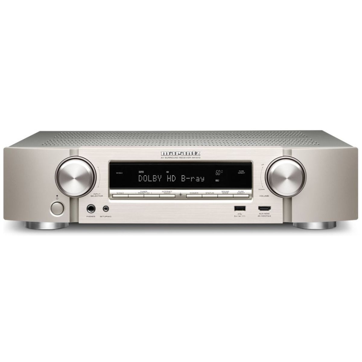 Marantz NR1510/N1SG 5.2 Surround Receiver, Sølv