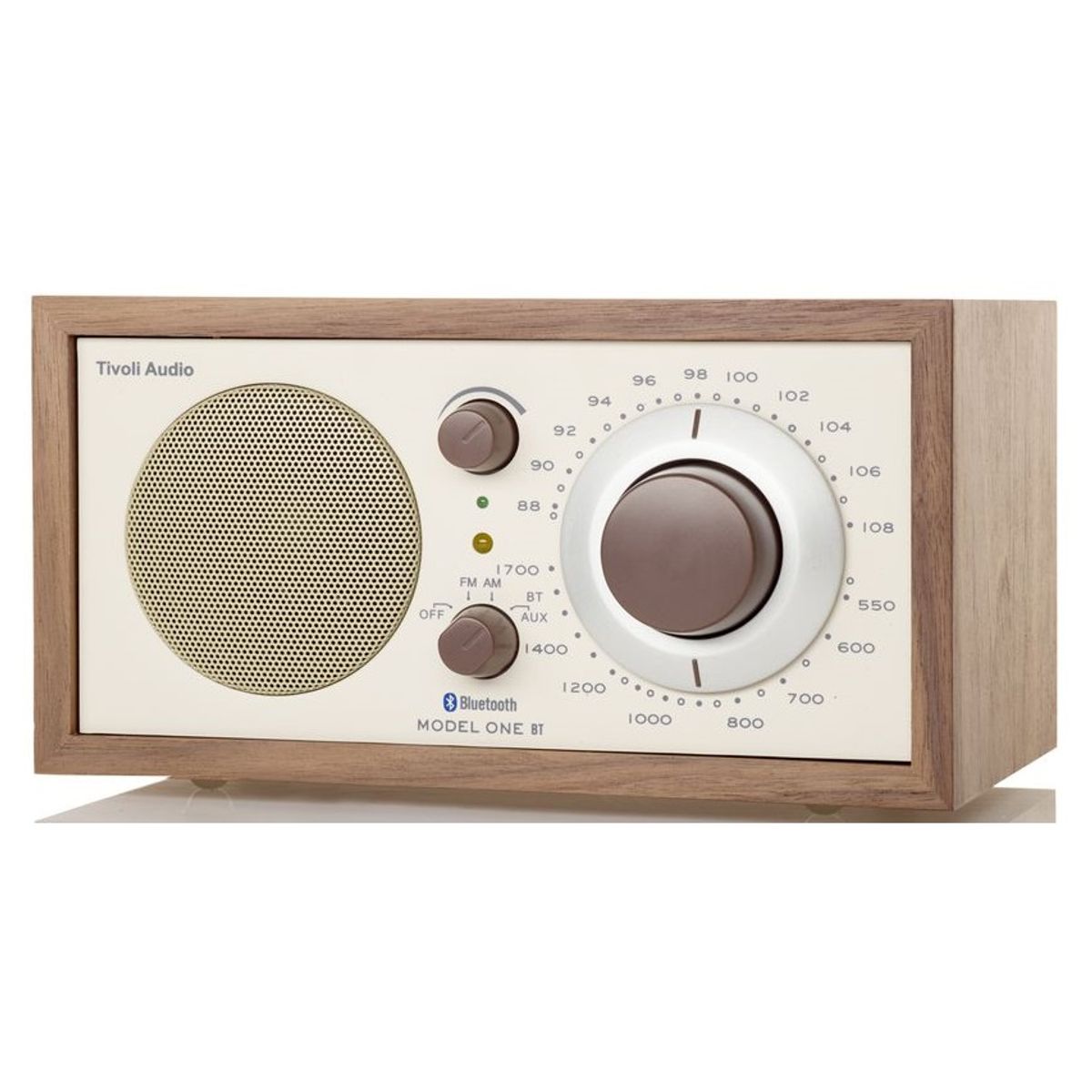 Tivoli Audio Model ONE BT Bluetooth Højttaler (Valnød, Beige)