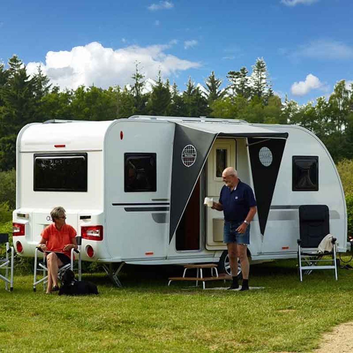 Dørmarkise til campingvogn