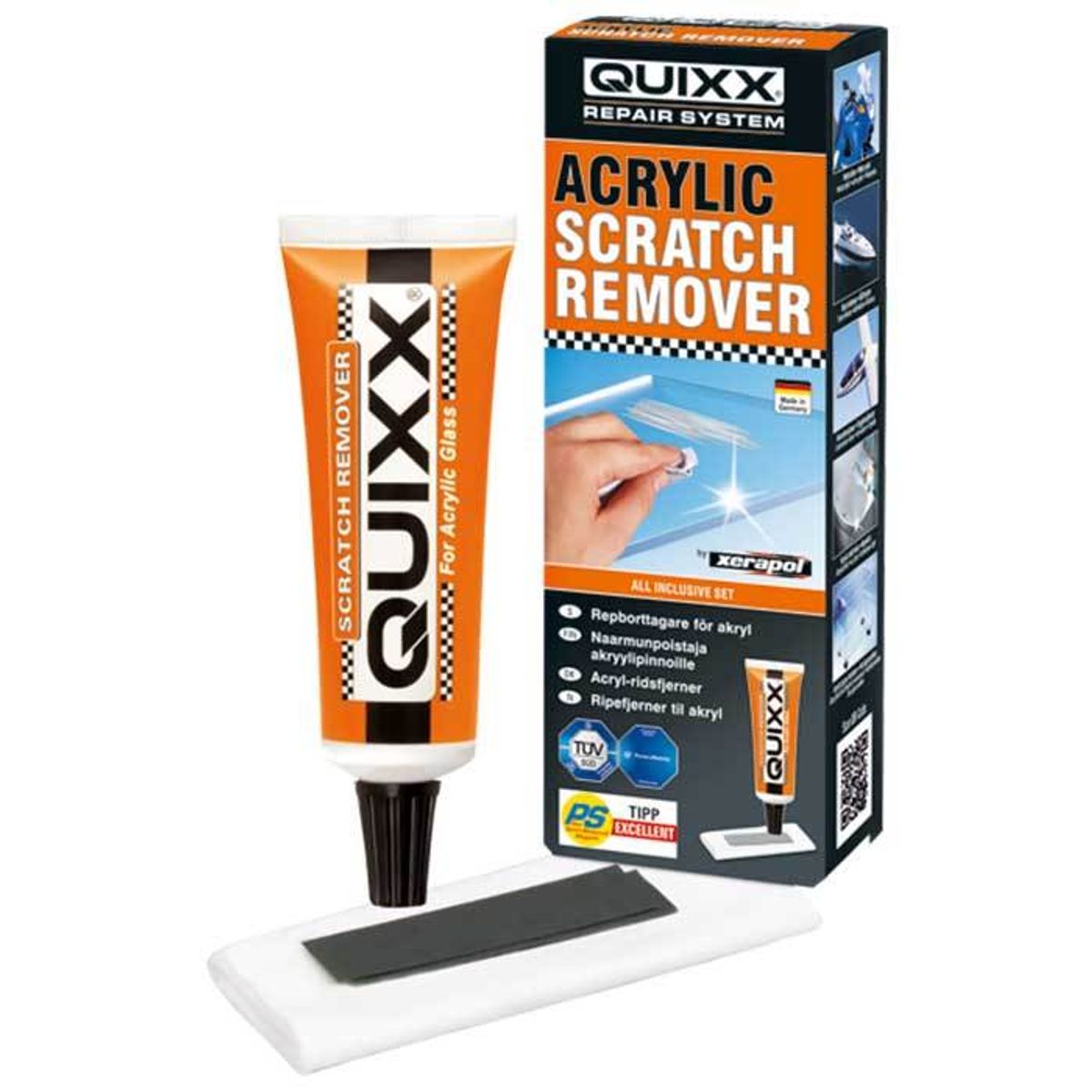 Quixx polish til plexiglas og acryl