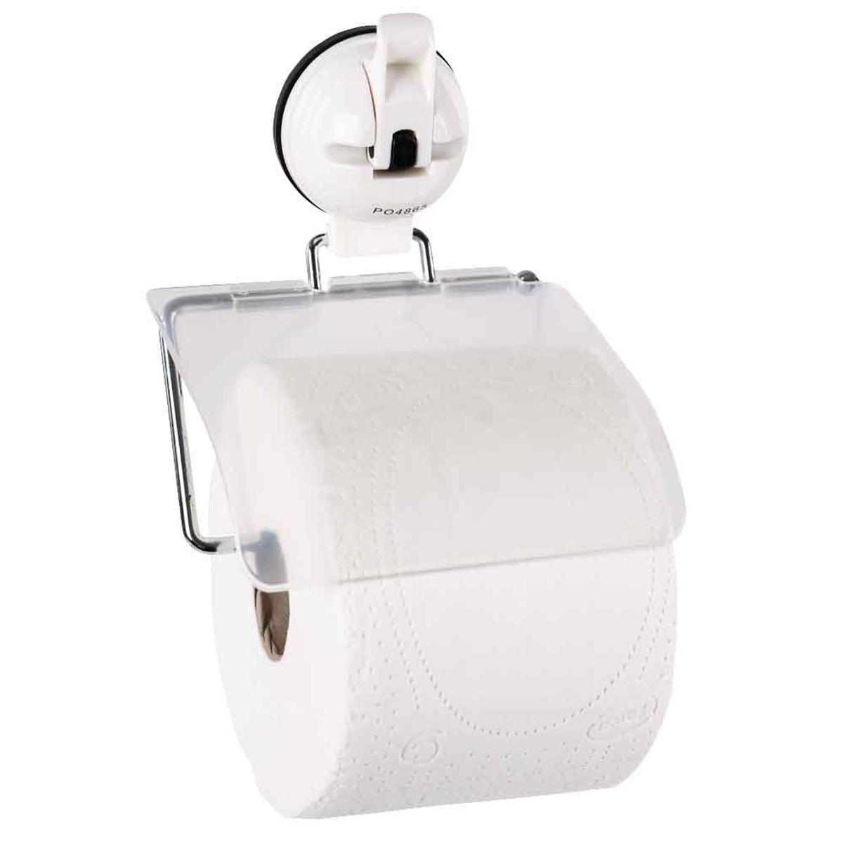 Toiletrulleholder med sugekop