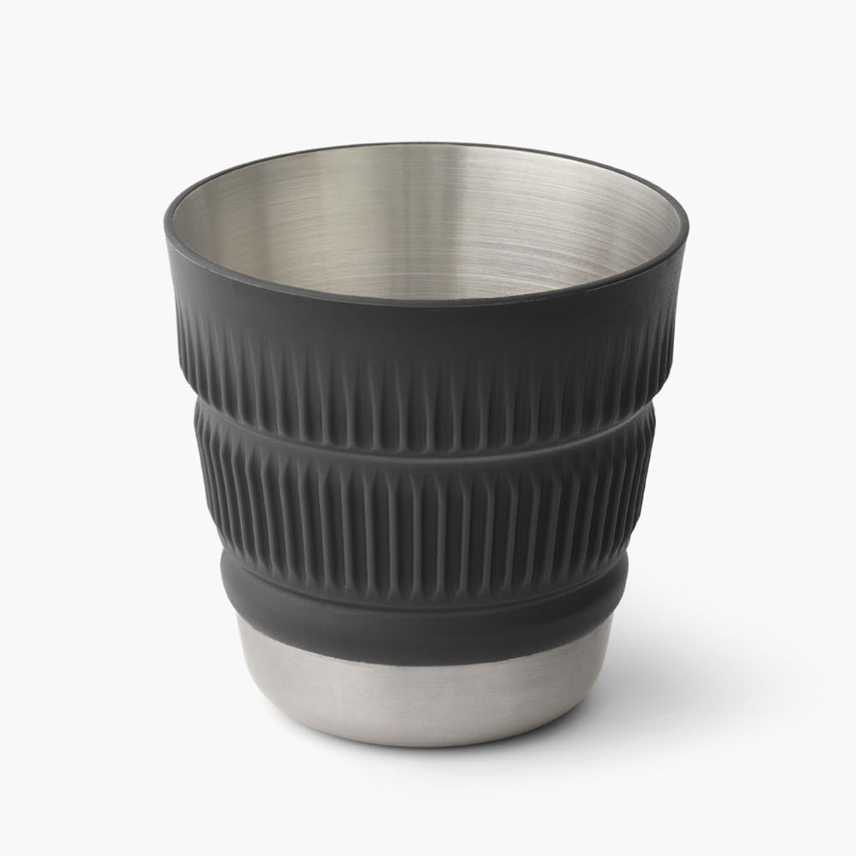 Detour Stainless Steel Collapsible Mug Beluga Black