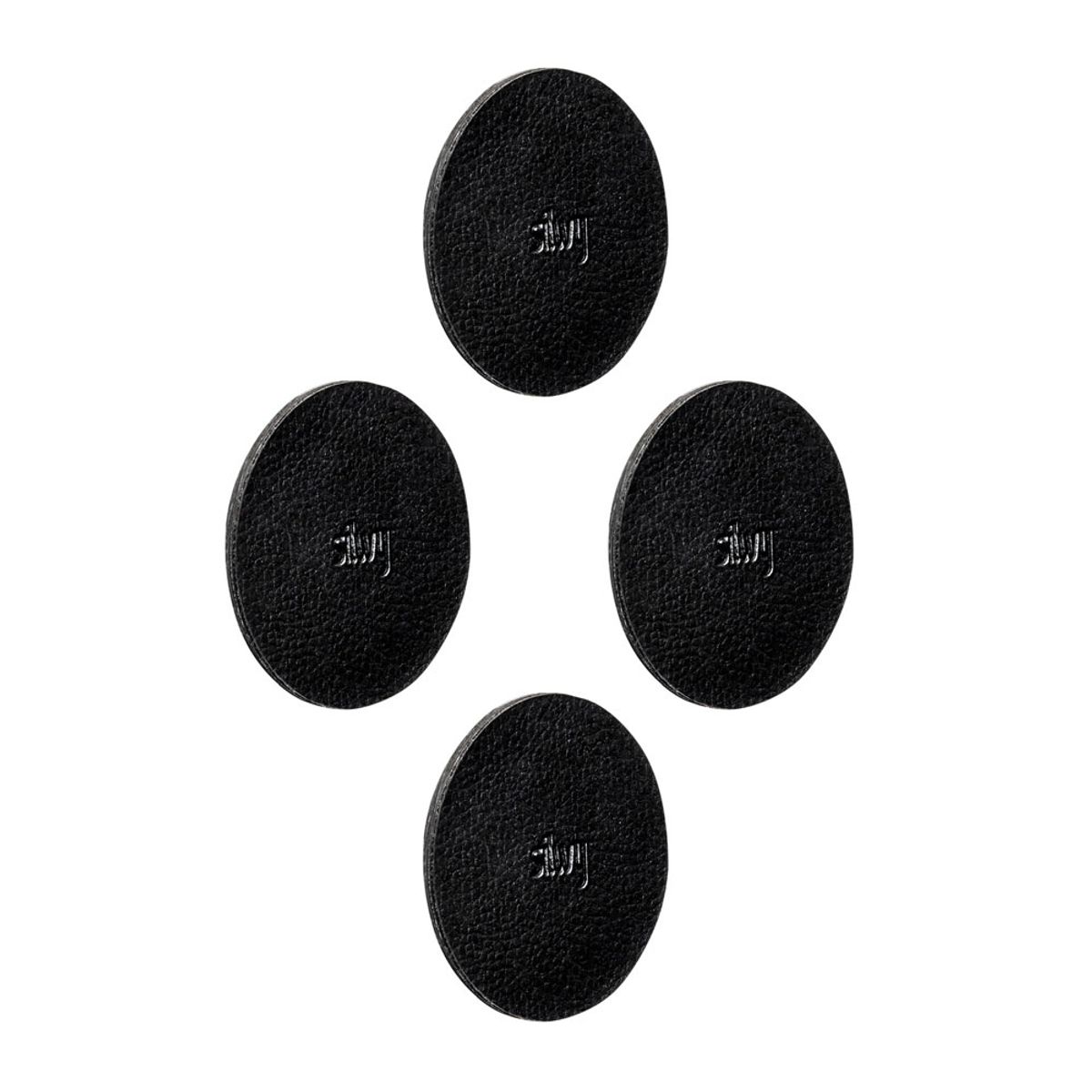 Silwy Metal-Nano-Gel-Pads Nano-Gel-Pad Round Black - 4 stk.