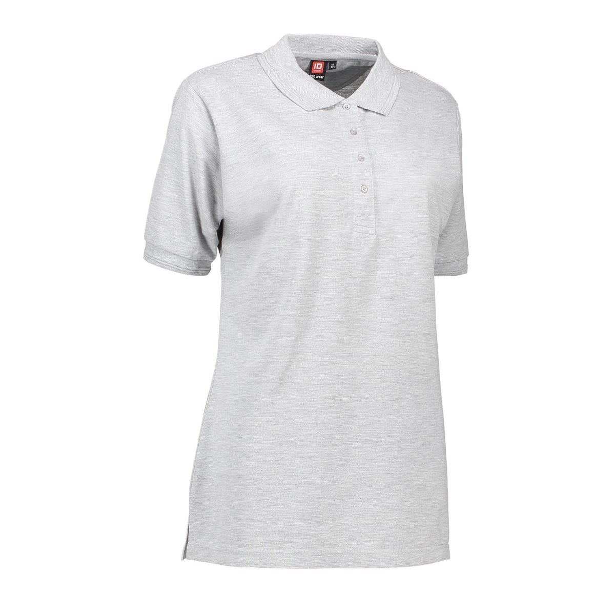 Slidstærk dame polo t-shirt i grå - 3XL